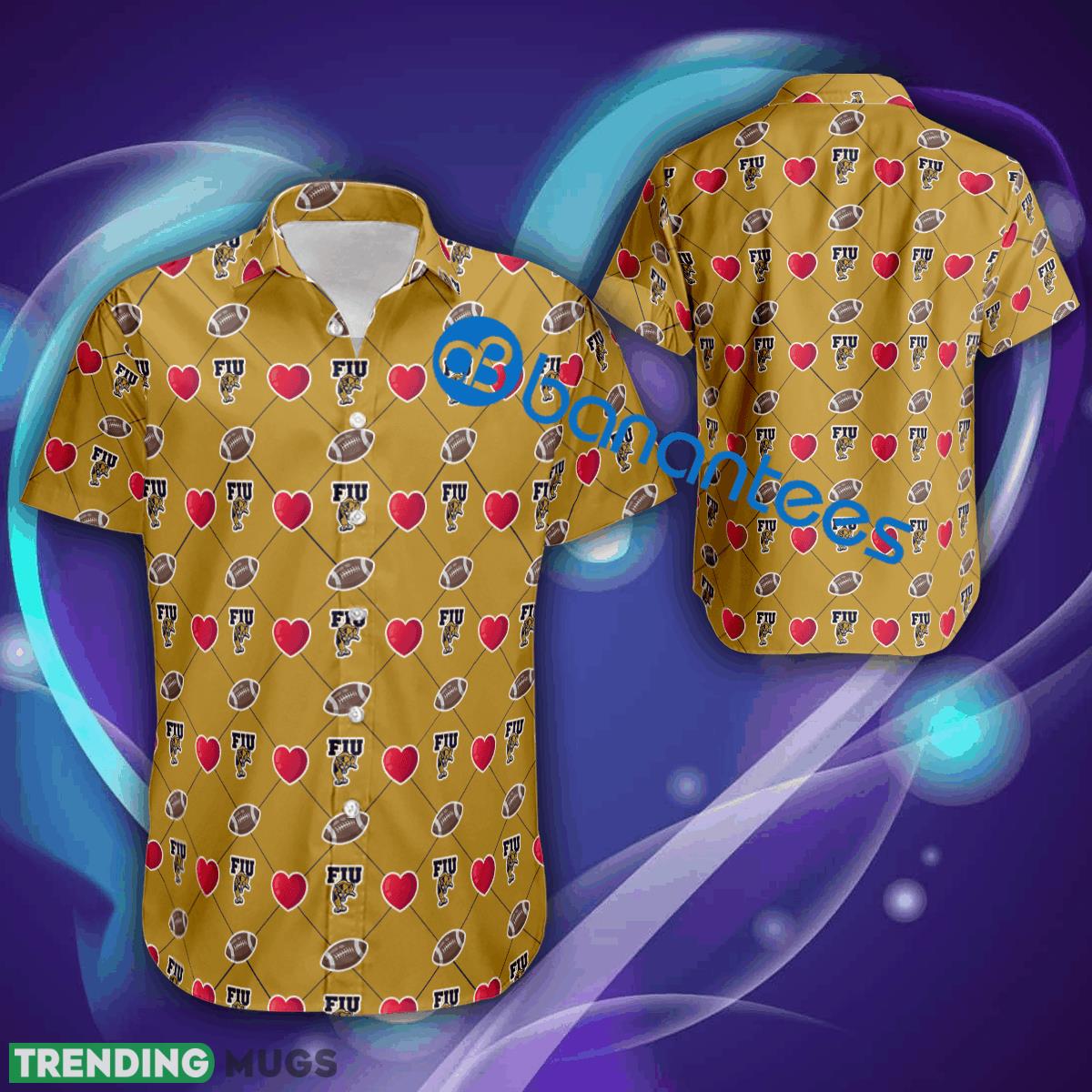 FIU Panthers Logo Heart Pattern AOP Hawaiian Shirt Gift Valentines - FIU Panthers Logo Heart Pattern AOP Hawaiian Shirt Gift Valentines FIU Panthers Logo Heart Pattern AOP Hawaiian Shirt Gift Valentines - FIU Panthers Logo Heart Pattern AOP Hawaiian Shirt Gift Valentines