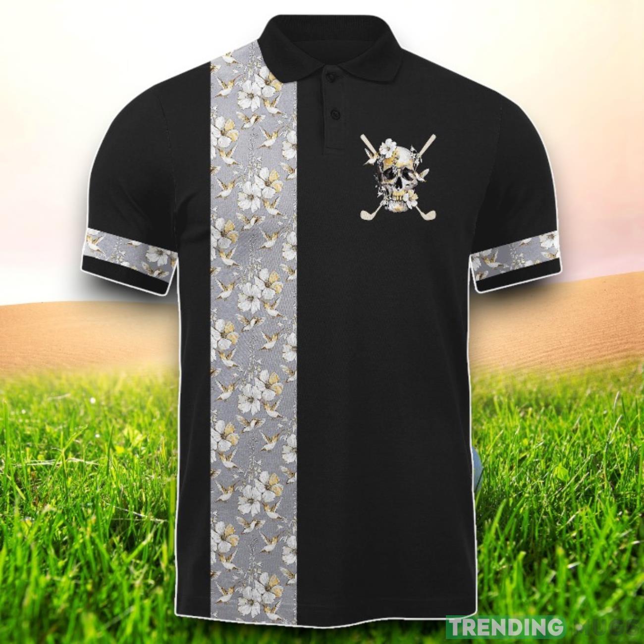 Flowers And Hummingbirds Flowers Skull And Golf Sticks Luxury Golden Skull Golf Polo Shirt Polo Shirt Flowers And Hummingbirds Flowers Skull And Golf Sticks Luxury Golden Skull Golf Polo Shirt Polo Shirt