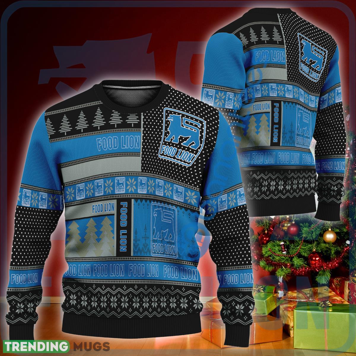 Food Lion Logo Design Ugly Xmas Sweater Gift For Fans - Food Lion Logo Design Ugly Xmas Sweater Gift For Fans Food Lion Logo Design Ugly Xmas Sweater Gift For Fans - Food Lion Logo Design Ugly Xmas Sweater Gift For Fans