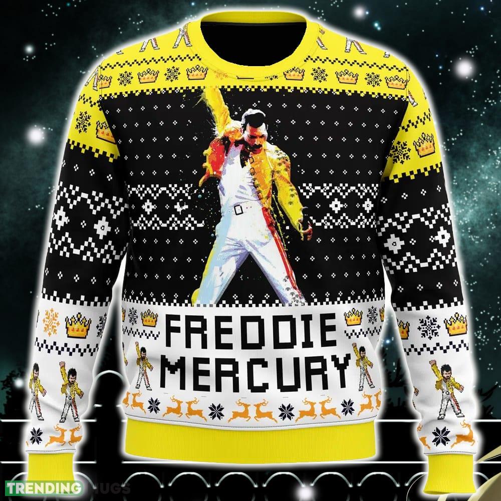 Freddie Mercury Queen Ugly Christmas Sweater Funny Gift Ideas Christmas - Freddie Mercury Queen Ugly Christmas Sweater_1 Freddie Mercury Queen Ugly Christmas Sweater Funny Gift Ideas Christmas - Freddie Mercury Queen Ugly Christmas Sweater_1