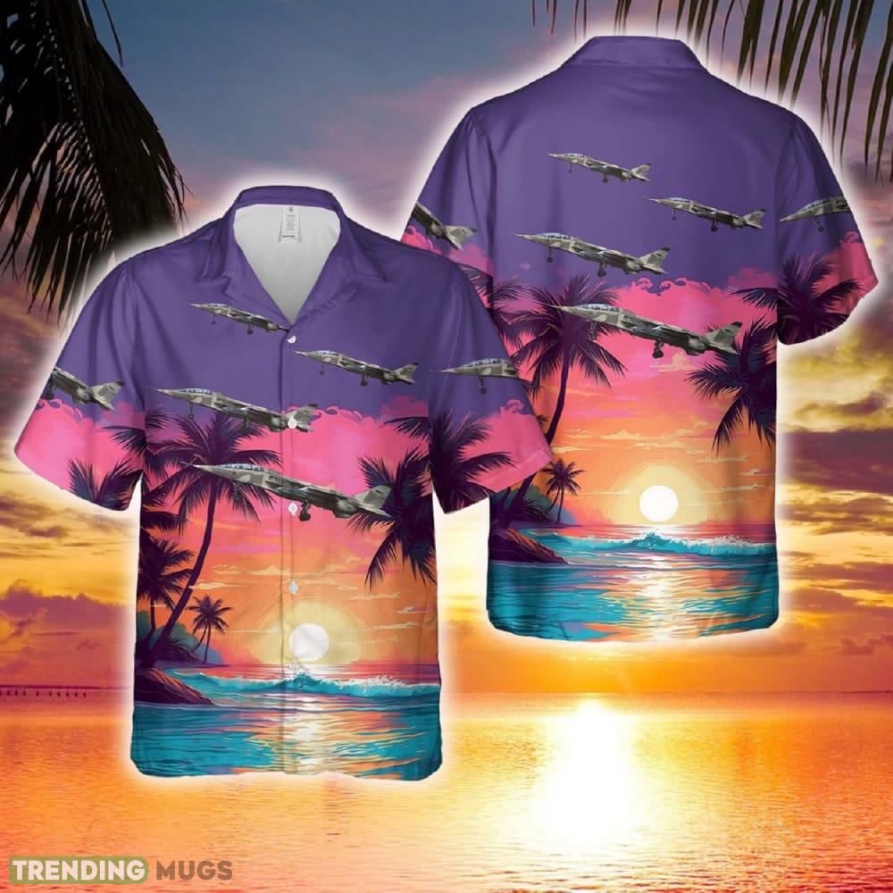 French Air Force SEPECAT Jaguar E Hawaiian Shirt - French Air Force SEPECAT Jaguar E Hawaiian Shirt