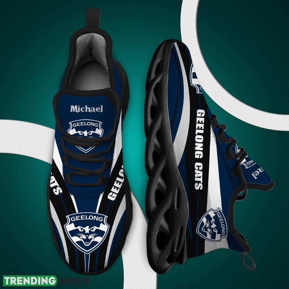 Geelong Cats Contemporary Custom Name Max Soul Shoes Luxury AFL Chunky For Men Women Gift For Fans Max Soul Geelong Cats Contemporary Custom Name Max Soul Shoes Luxury AFL Chunky For Men Women Gift For Fans Max Soul
