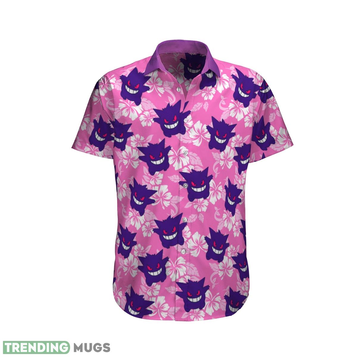 Gengar Tropical Beach (Best Seller) Set Hawaiian Shirt And Short Gift For Fans - Gengar Tropical Beach Outfits (Best Seller)_1 Gengar Tropical Beach (Best Seller) Set Hawaiian Shirt And Short Gift For Fans - Gengar Tropical Beach Outfits (Best Seller)_1