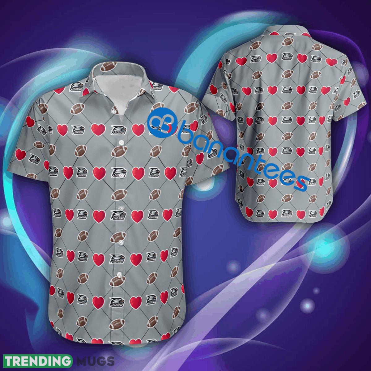 Georgia Southern Eagles Logo Heart Pattern Hawaiian Shirt All Over Print Gift Valentines - Georgia Southern Eagles Logo Heart Pattern Hawaiian Shirt All Over Print Gift Valentines Georgia Southern Eagles Logo Heart Pattern Hawaiian Shirt All Over Print Gift Valentines - Georgia Southern Eagles Logo Heart Pattern Hawaiian Shirt All Over Print Gift Valentines
