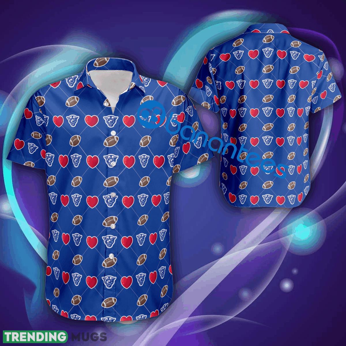 Georgia State Panthers Logo Heart Pattern Valentines Days Hawaiian Shirt Gift For Fans - Georgia State Panthers Logo Heart Pattern Valentines Days Hawaiian Shirt Gift For Fans Georgia State Panthers Logo Heart Pattern Valentines Days Hawaiian Shirt Gift For Fans - Georgia State Panthers Logo Heart Pattern Valentines Days Hawaiian Shirt Gift For Fans