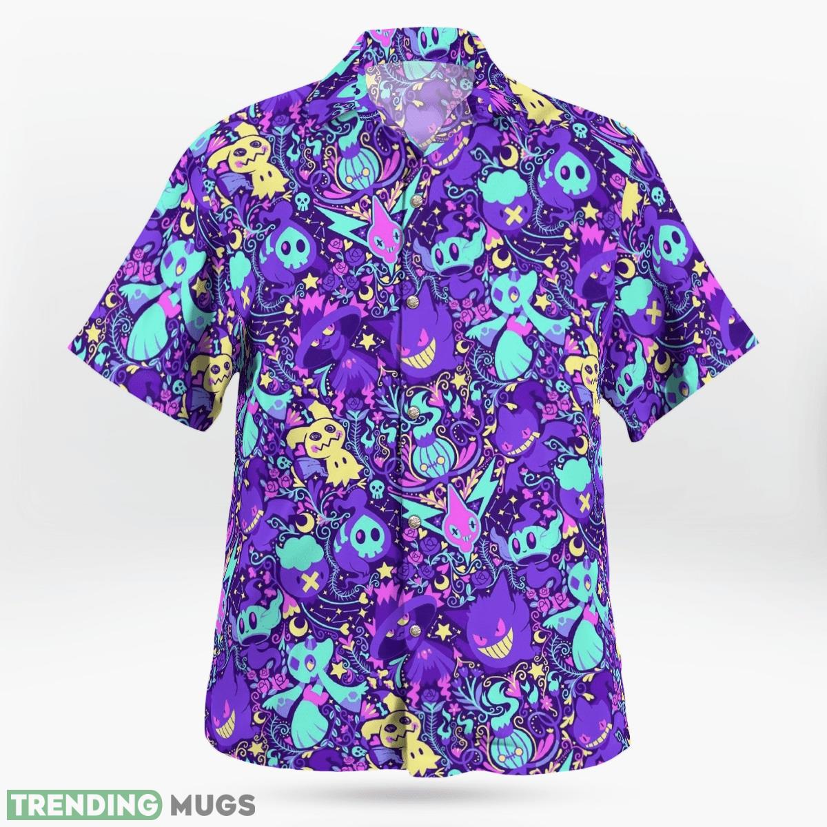 Ghost Pokemon Beach Set Hawaiian Shirt Short AOP Gift Beach Hawaiian & Short Ghost Pokemon Beach Set Hawaiian Shirt Short AOP Gift Beach Hawaiian & Short