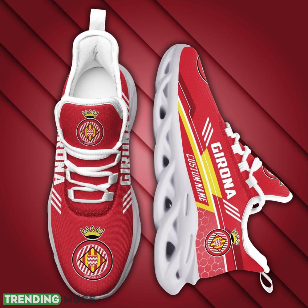Girona Logo Custom Name Pattern 3D Max Soul Sneaker Shoes Max Soul Girona Logo Custom Name Pattern 3D Max Soul Sneaker Shoes Max Soul