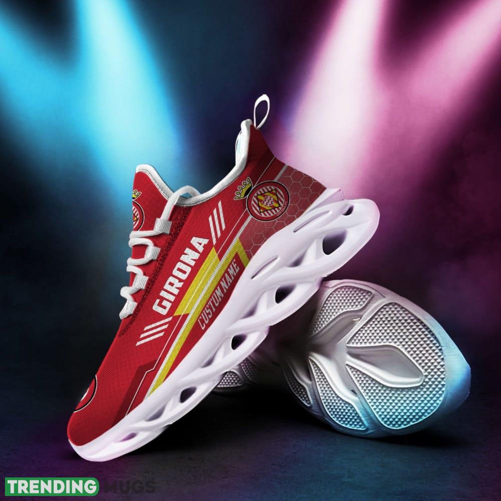 Girona Logo Custom Name Pattern 3D Max Soul Sneaker Shoes Max Soul Girona Logo Custom Name Pattern 3D Max Soul Sneaker Shoes Max Soul