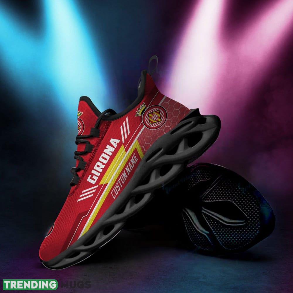Girona Logo Custom Name Pattern 3D Max Soul Sneaker Shoes Max Soul Girona Logo Custom Name Pattern 3D Max Soul Sneaker Shoes Max Soul