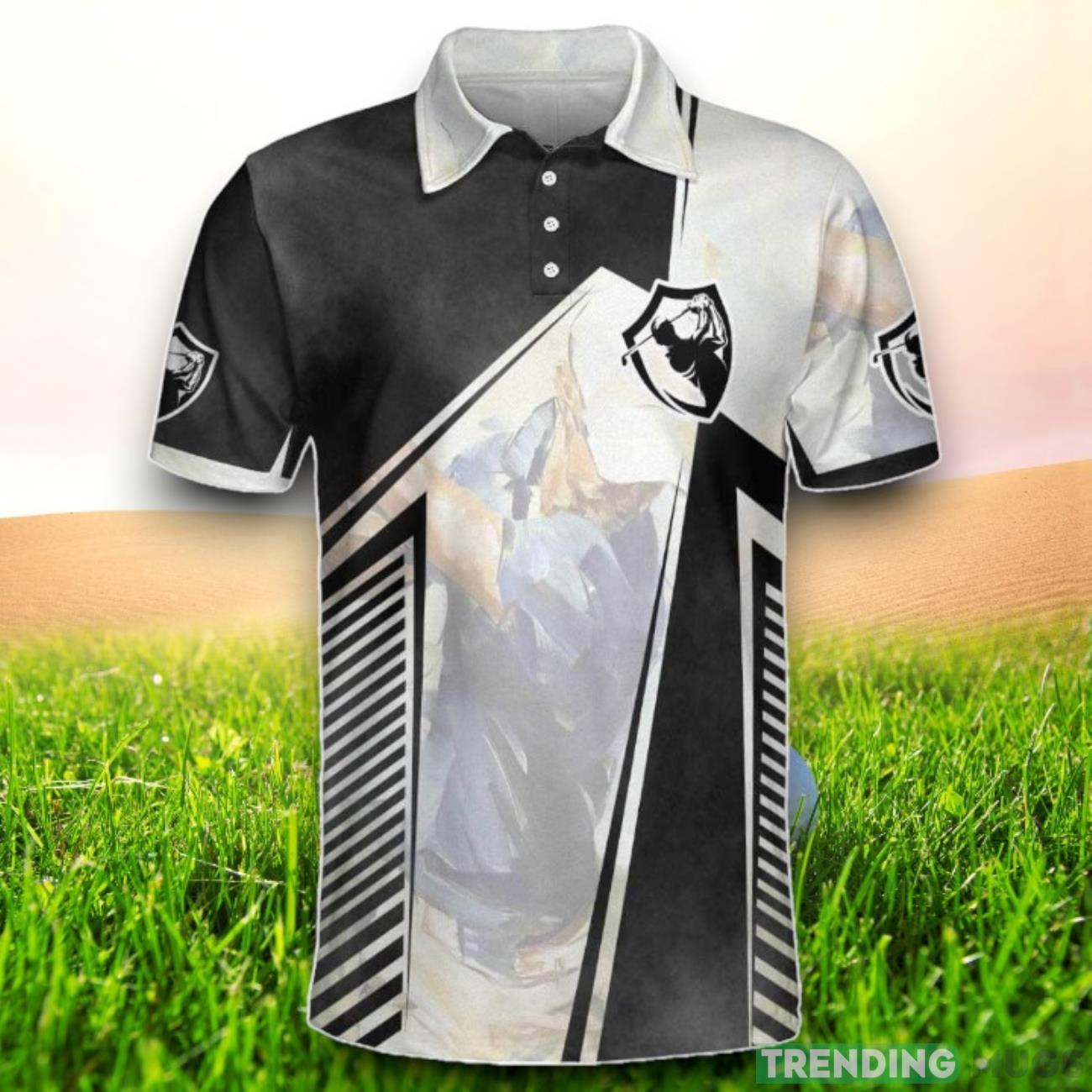 Golf Saved Me Short Sleeve Polo Shirt Polo Shirts Product Photo 1 Golf Saved Me Short Sleeve Polo Shirt Polo Shirts Product Photo 1