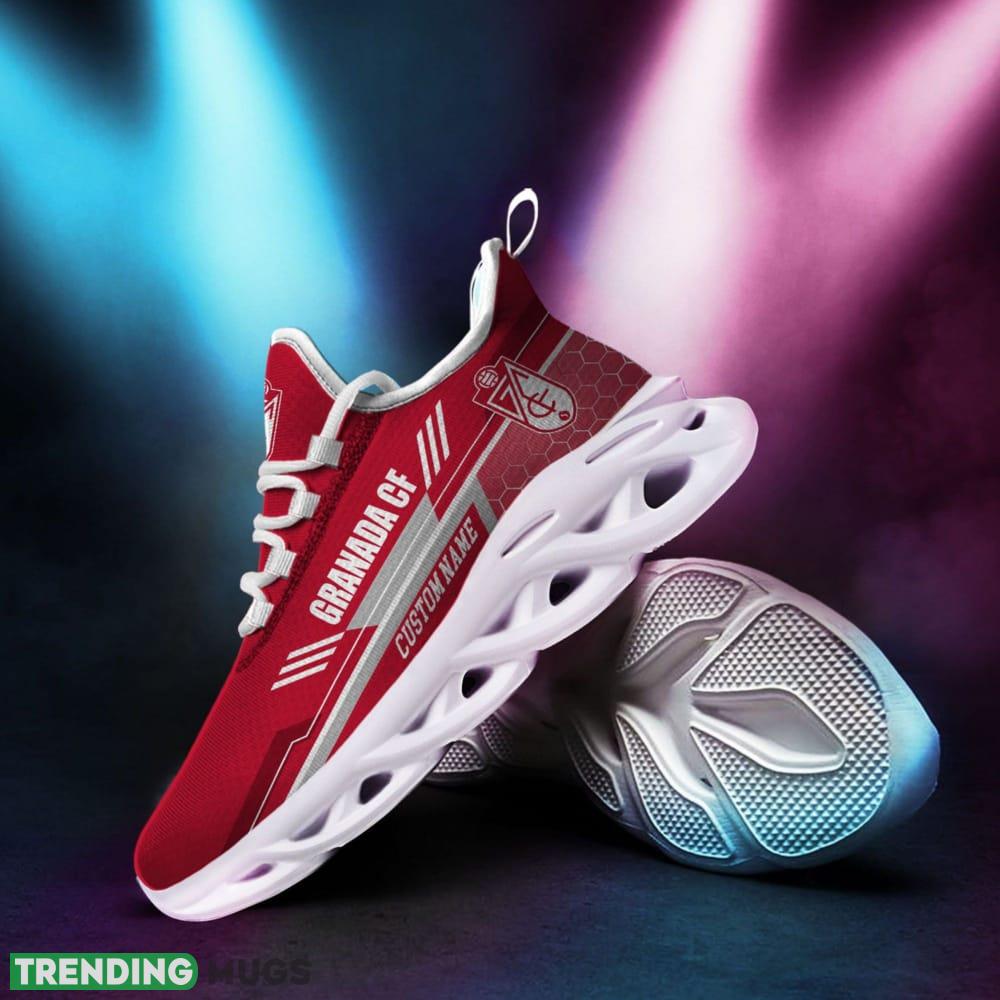 Granada CF Logo Pattern Custom Name 3D Max Soul Sneaker Shoes In Red - Granada CF Logo Pattern Custom Name 3D Max Soul Sneaker Shoes In Red_1 Granada CF Logo Pattern Custom Name 3D Max Soul Sneaker Shoes In Red - Granada CF Logo Pattern Custom Name 3D Max Soul Sneaker Shoes In Red_1