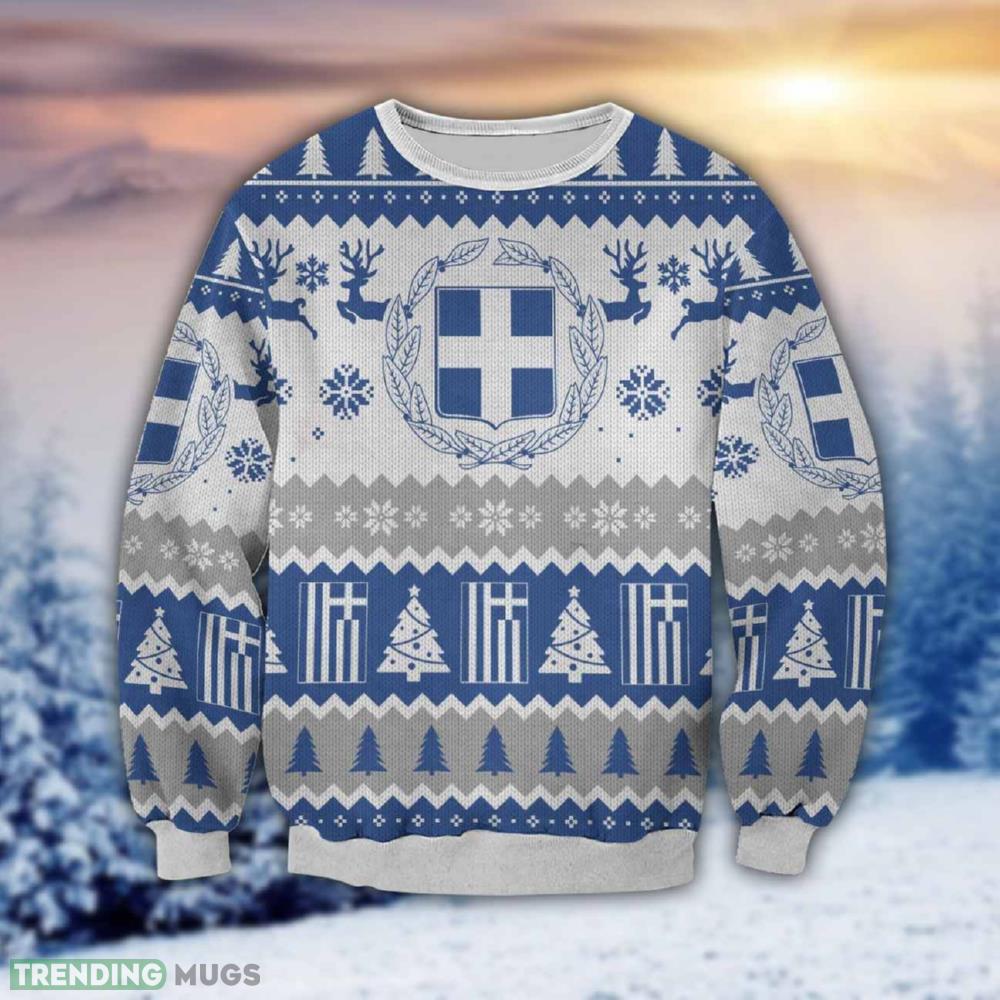 Greece 3D All Over Print Ugly Christmas Sweater Perfect Holiday Gift 3D Sweater Greece 3D All Over Print Ugly Christmas Sweater Perfect Holiday Gift 3D Sweater