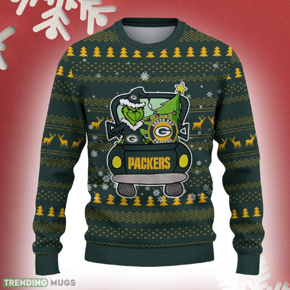 Green Bay Packers Christmas Sweater Grinch Driving Funny Gift Fans - Green Bay Packers Christmas Sweater Grinch Driving Photo 2 Green Bay Packers Christmas Sweater Grinch Driving Funny Gift Fans - Green Bay Packers Christmas Sweater Grinch Driving Photo 2