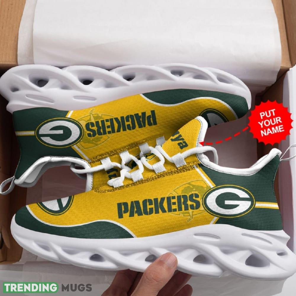 Green Bay Packers Logo Custom Name 3D Max Soul Sneaker Shoes In Green And Yellow - Green Bay Packers Logo Custom Name 3D Max Soul Sneaker Shoes In Green And Yellow_1 Green Bay Packers Logo Custom Name 3D Max Soul Sneaker Shoes In Green And Yellow - Green Bay Packers Logo Custom Name 3D Max Soul Sneaker Shoes In Green And Yellow_1