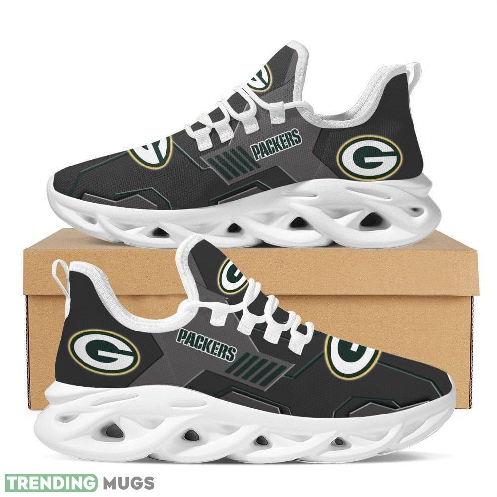 Green Bay Packers Logo In Black Custom Name 3D Max Soul Sneaker Shoes - Green Bay Packers Logo In Black Custom Name 3D Max Soul Sneaker Shoes_1 Green Bay Packers Logo In Black Custom Name 3D Max Soul Sneaker Shoes - Green Bay Packers Logo In Black Custom Name 3D Max Soul Sneaker Shoes_1
