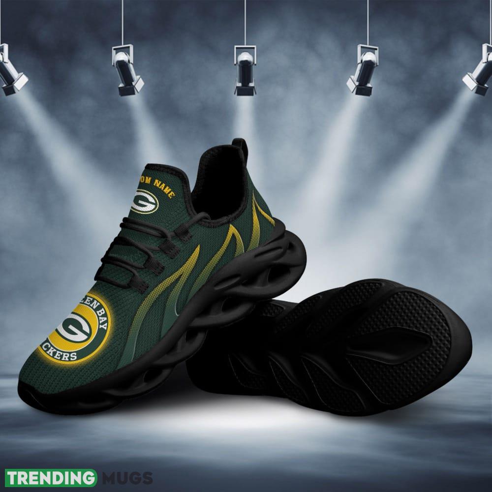 Green Bay Packers Logo Pattern Custom Name 3D Max Soul Sneaker Shoes In Dark Green - Green Bay Packers Logo Pattern Custom Name 3D Max Soul Sneaker Shoes In Dark Green_1 Green Bay Packers Logo Pattern Custom Name 3D Max Soul Sneaker Shoes In Dark Green - Green Bay Packers Logo Pattern Custom Name 3D Max Soul Sneaker Shoes In Dark Green_1