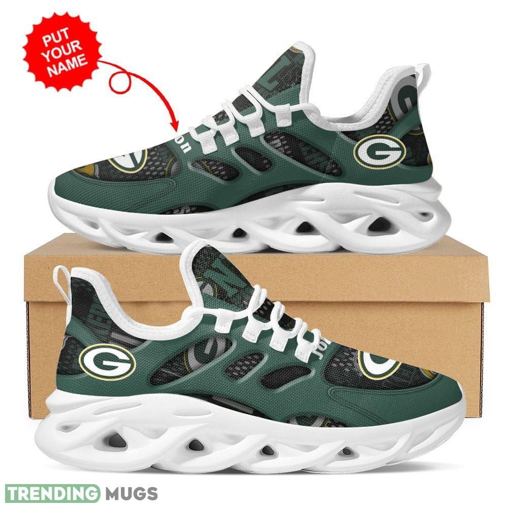 Green Bay Packers Logo Pattern In Green Custom Name 3D Max Soul Sneaker Shoes - Green Bay Packers Logo Pattern In Green Custom Name 3D Max Soul Sneaker Shoes_1 Green Bay Packers Logo Pattern In Green Custom Name 3D Max Soul Sneaker Shoes - Green Bay Packers Logo Pattern In Green Custom Name 3D Max Soul Sneaker Shoes_1