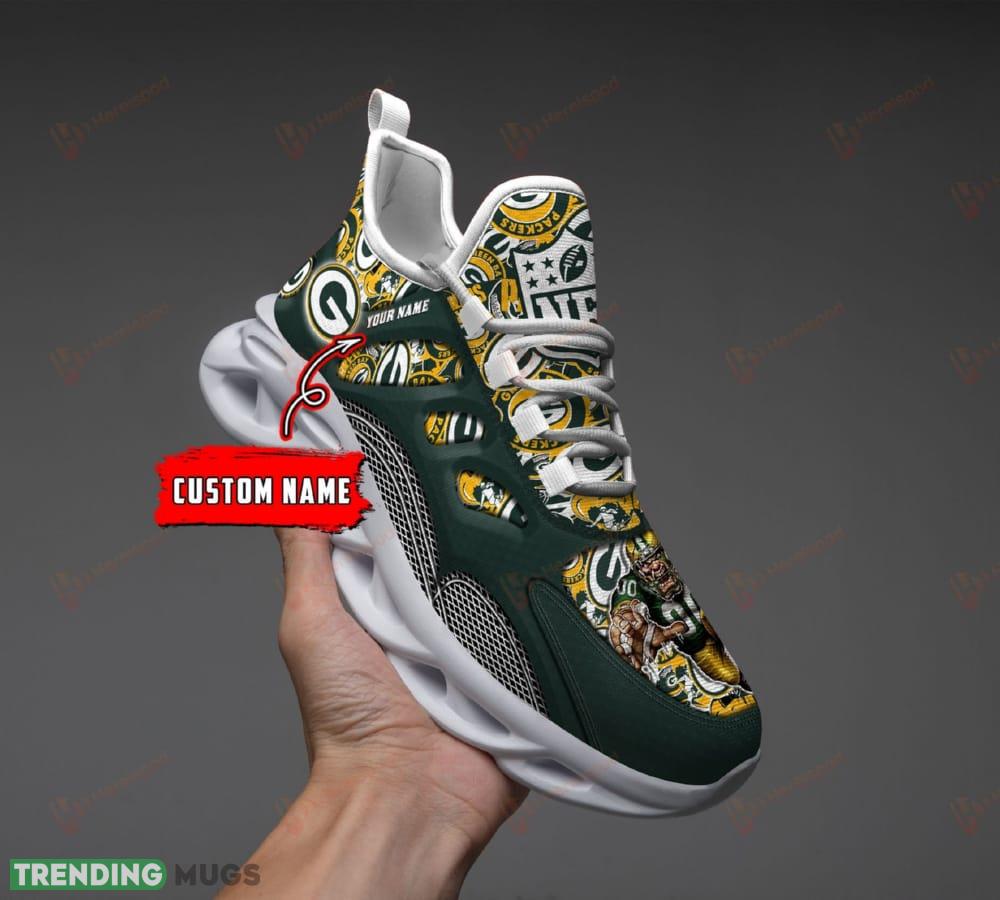 Green Bay Packers Max Soul Shoes Embody Gift For Men And Women Chunky Sneakers Custom Name Max Soul Green Bay Packers Max Soul Shoes Embody Gift For Men And Women Chunky Sneakers Custom Name Max Soul