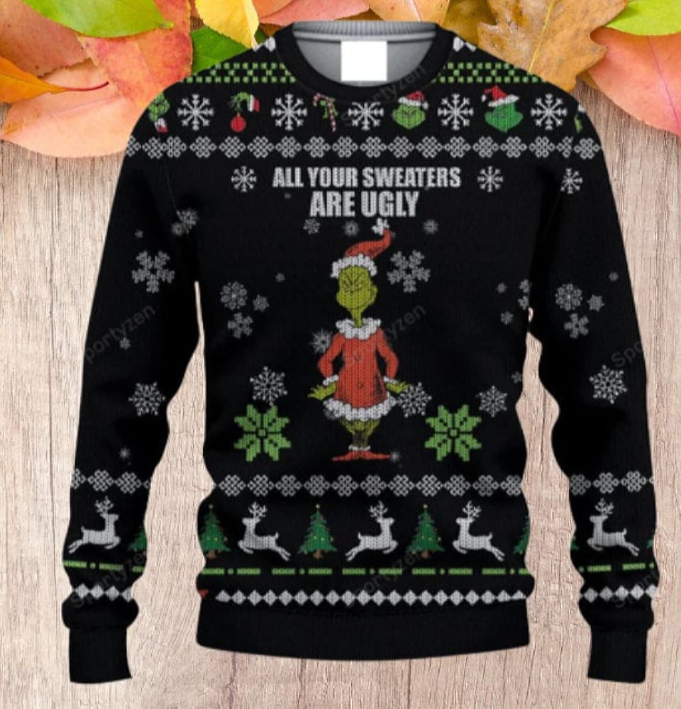 Grinch Ugly Christmas Sweaters Christmas Sweatshirt Christmas Gift Xmas 2023 Sweater Xmas Sweater Gift for Man Women Kid - 021223-115246 Grinch Ugly Christmas Sweaters Christmas Sweatshirt Christmas Gift Xmas 2023 Sweater Xmas Sweater Gift for Man Women Kid - 021223-115246