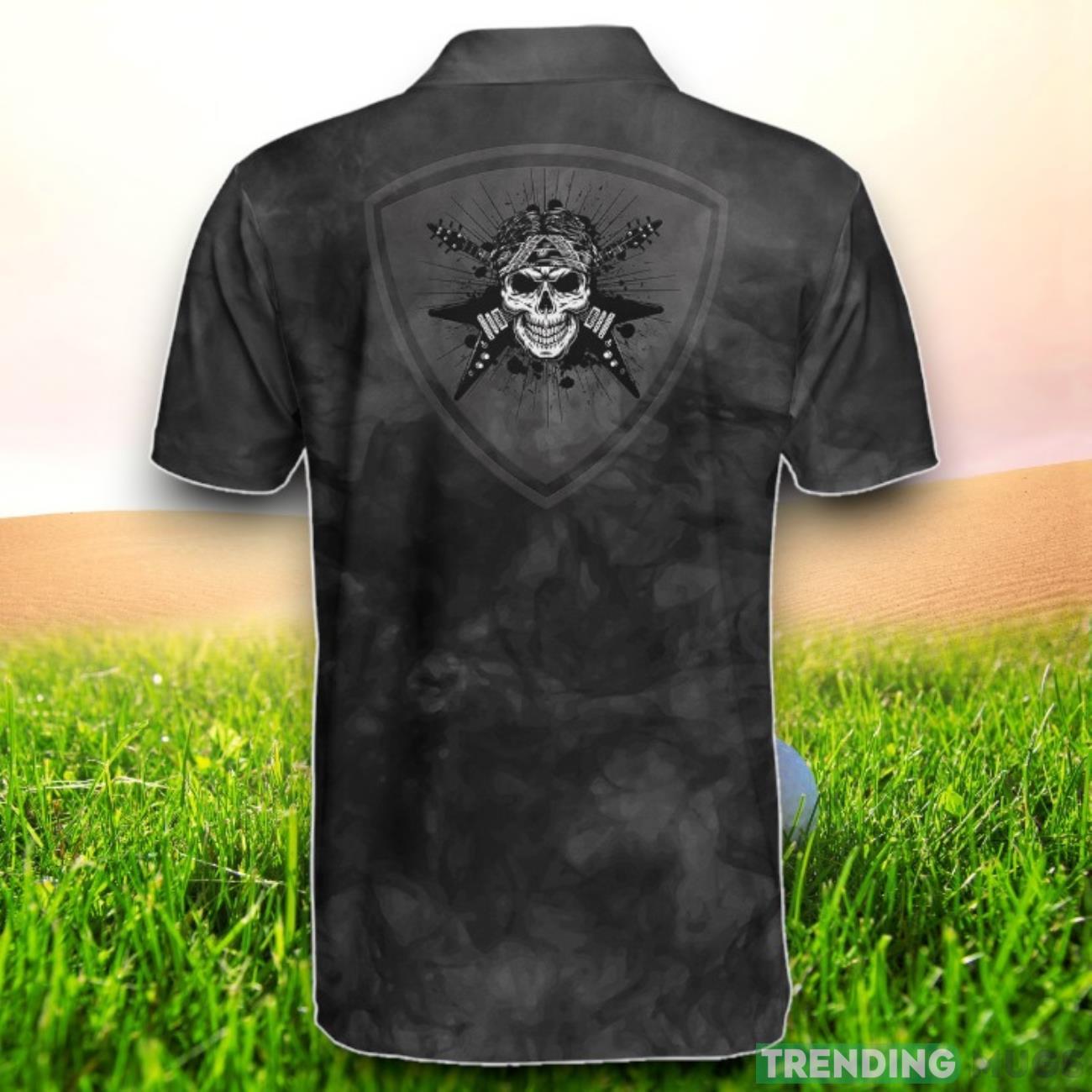 Guitar And Skull Short Sleeve Polo Shirt Polo Shirts Polo Shirt Guitar And Skull Short Sleeve Polo Shirt Polo Shirts Polo Shirt