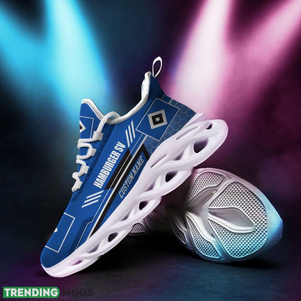 Hamburger SV Logo Pattern Custom Name 3D Max Soul Sneaker Shoes Max Soul Hamburger SV Logo Pattern Custom Name 3D Max Soul Sneaker Shoes Max Soul