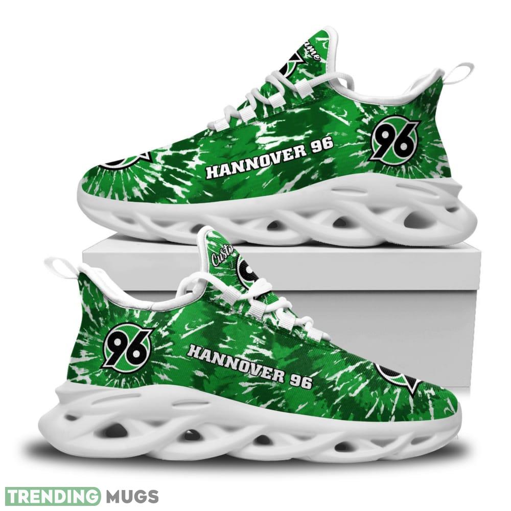 Hannover 96 Logo Tie Dye Pattern Custom Name 3D Max Soul Sneaker Shoes Max Soul Hannover 96 Logo Tie Dye Pattern Custom Name 3D Max Soul Sneaker Shoes Max Soul