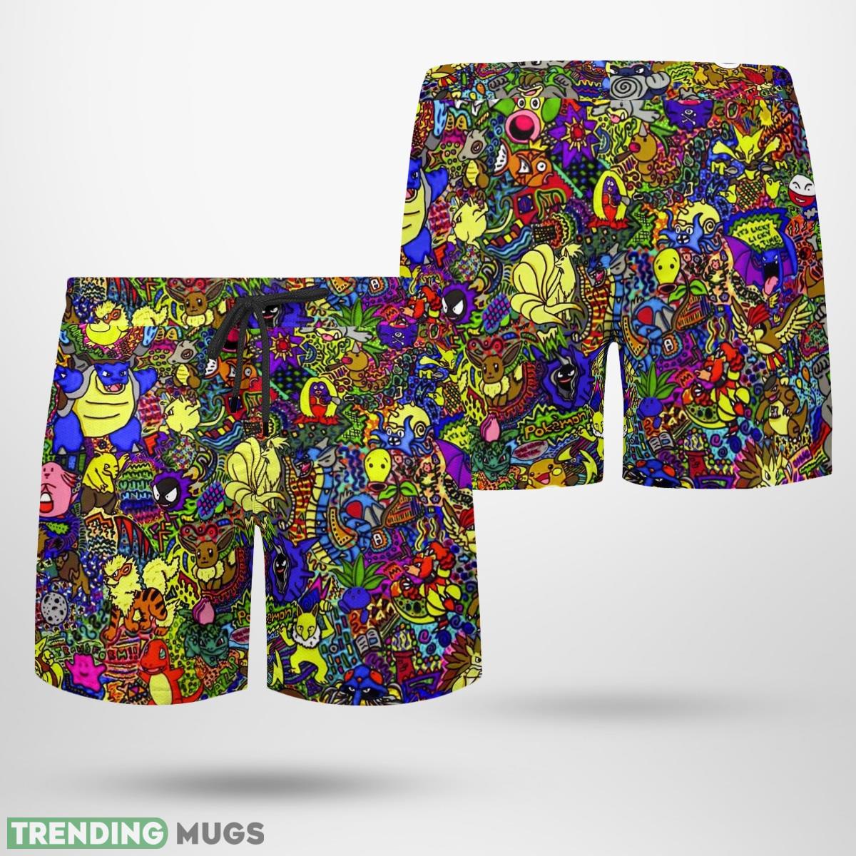 Happy Pokemon Beach Hawaiian Shirt Short AOP Combo For Men And Women Hawaiian & Short Happy Pokemon Beach Hawaiian Shirt Short AOP Combo For Men And Women Hawaiian & Short