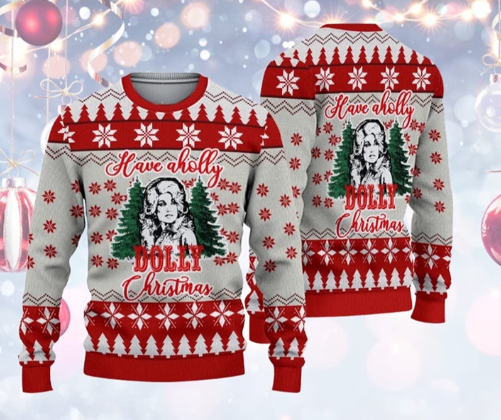 Have A Holly Dolly Christmas Ugly Christmas Sweater Have A Holly Dolly Xmas Sweater Xmas Gifts Ugly Christmas Pattern Christmas Gift - 021223-115513 Have A Holly Dolly Christmas Ugly Christmas Sweater Have A Holly Dolly Xmas Sweater Xmas Gifts Ugly Christmas Pattern Christmas Gift - 021223-115513