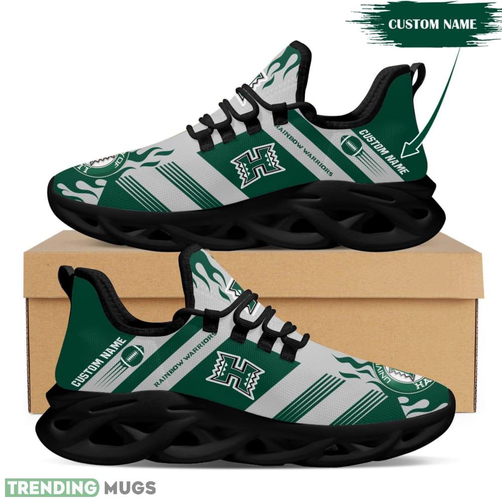 Hawaii Rainbow Warriors Stripe Pattern Custom Name 3D Max Soul Sneaker Shoes Max Soul Hawaii Rainbow Warriors Stripe Pattern Custom Name 3D Max Soul Sneaker Shoes Max Soul