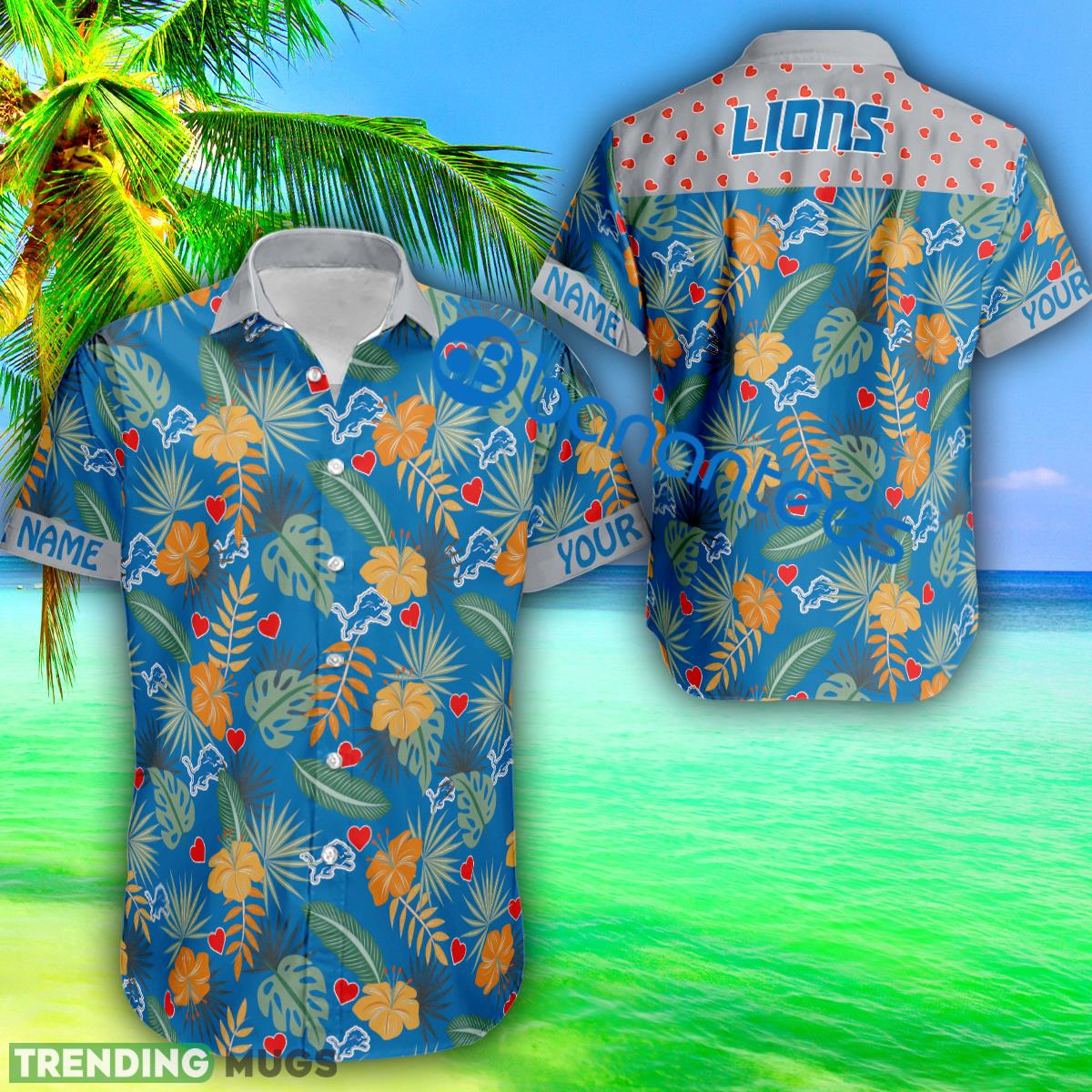 Heart Pattern Detroit Lions Custom Name 3D Hawaiian Shirt Gift Valentines - Heart Pattern Detroit Lions Custom Name 3D Hawaiian Shirt Gift Valentines Heart Pattern Detroit Lions Custom Name 3D Hawaiian Shirt Gift Valentines - Heart Pattern Detroit Lions Custom Name 3D Hawaiian Shirt Gift Valentines