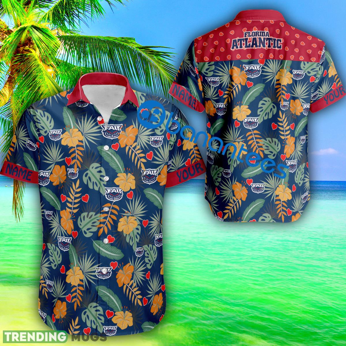 Heart Pattern Florida Atlantic Owls Personalized Valentines Day Hawaiian Shirt AOP - Heart Pattern Florida Atlantic Owls Personalized Valentines Day Hawaiian Shirt AOP Heart Pattern Florida Atlantic Owls Personalized Valentines Day Hawaiian Shirt AOP - Heart Pattern Florida Atlantic Owls Personalized Valentines Day Hawaiian Shirt AOP