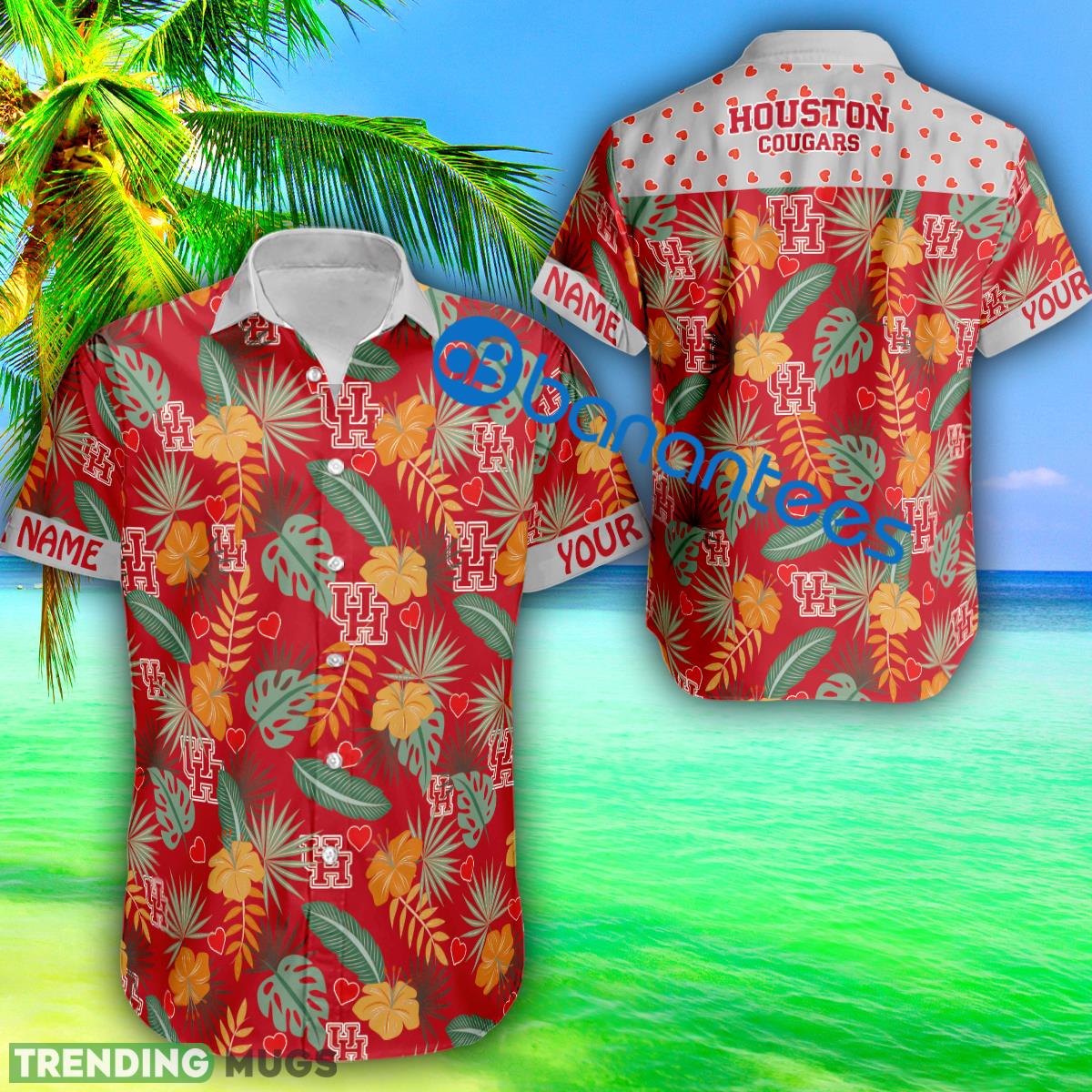 Heart Pattern Houston Cougars Custom Name Hawaiian Shirt Gift Valentines - Heart Pattern Houston Cougars Custom Name Hawaiian Shirt Gift Valentines Heart Pattern Houston Cougars Custom Name Hawaiian Shirt Gift Valentines - Heart Pattern Houston Cougars Custom Name Hawaiian Shirt Gift Valentines
