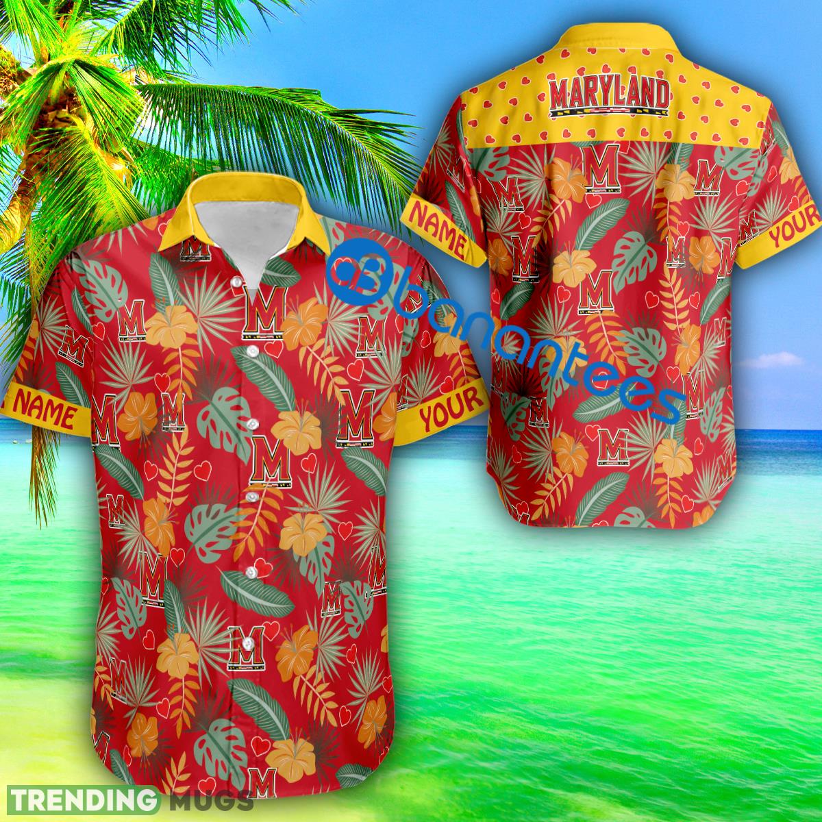 Heart Pattern Maryland Terrapins Custom Name Hawaiian Shirt Short Sleeve Gift Valentines Day - Heart Pattern Maryland Terrapins Custom Name Hawaiian Shirt Short Sleeve Gift Valentines Day Heart Pattern Maryland Terrapins Custom Name Hawaiian Shirt Short Sleeve Gift Valentines Day - Heart Pattern Maryland Terrapins Custom Name Hawaiian Shirt Short Sleeve Gift Valentines Day