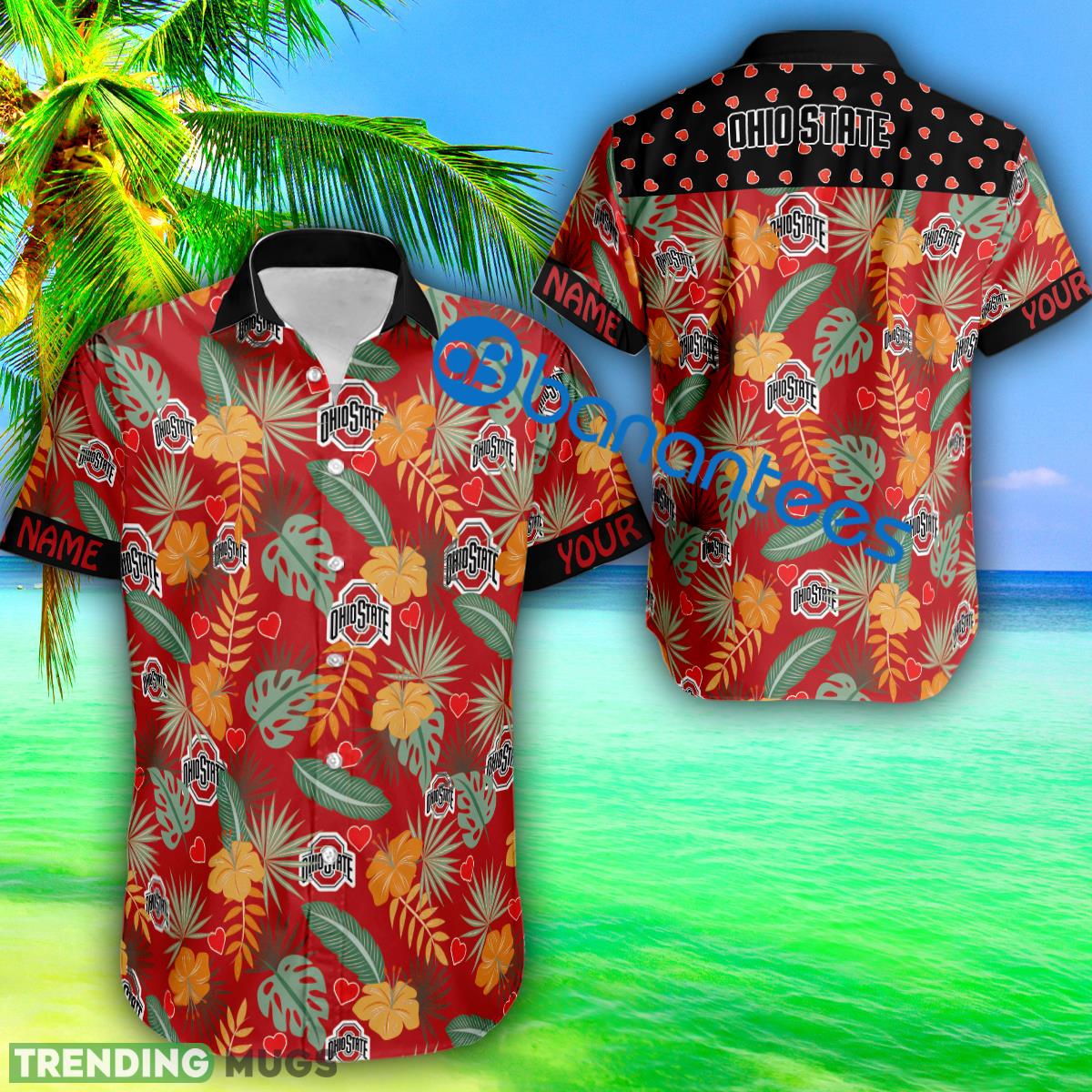 Heart Pattern Ohio State Buckeyes Personalized 3D Hawaiian Shirt Valentines Day - Heart Pattern Ohio State Buckeyes Personalized 3D Hawaiian Shirt Valentines Day Heart Pattern Ohio State Buckeyes Personalized 3D Hawaiian Shirt Valentines Day - Heart Pattern Ohio State Buckeyes Personalized 3D Hawaiian Shirt Valentines Day