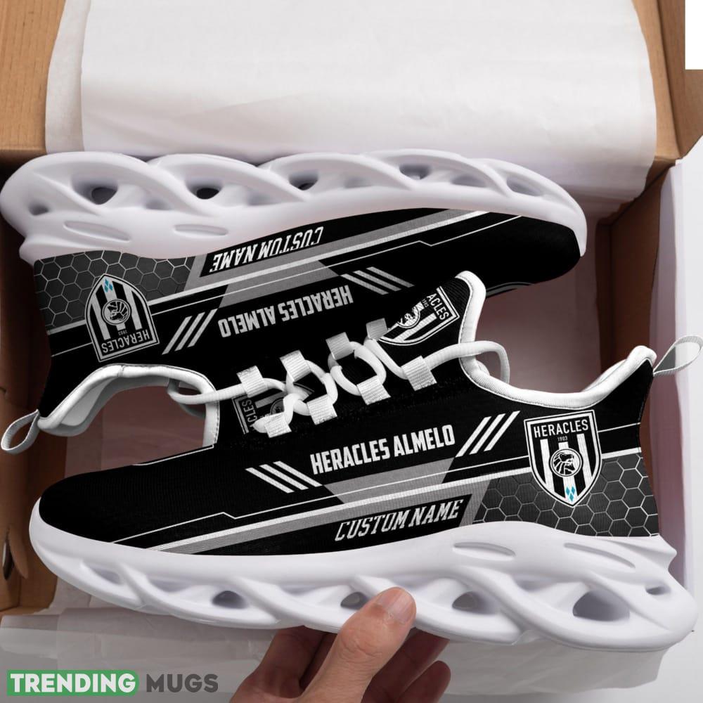 Heracles Almelo Logo Beehive Pattern Custom Name 3D Max Soul Sneaker Shoes Max Soul Heracles Almelo Logo Beehive Pattern Custom Name 3D Max Soul Sneaker Shoes Max Soul