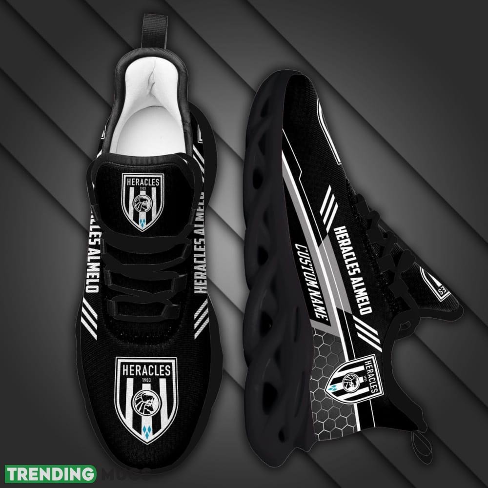 Heracles Almelo Logo Beehive Pattern Custom Name 3D Max Soul Sneaker Shoes Max Soul Heracles Almelo Logo Beehive Pattern Custom Name 3D Max Soul Sneaker Shoes Max Soul
