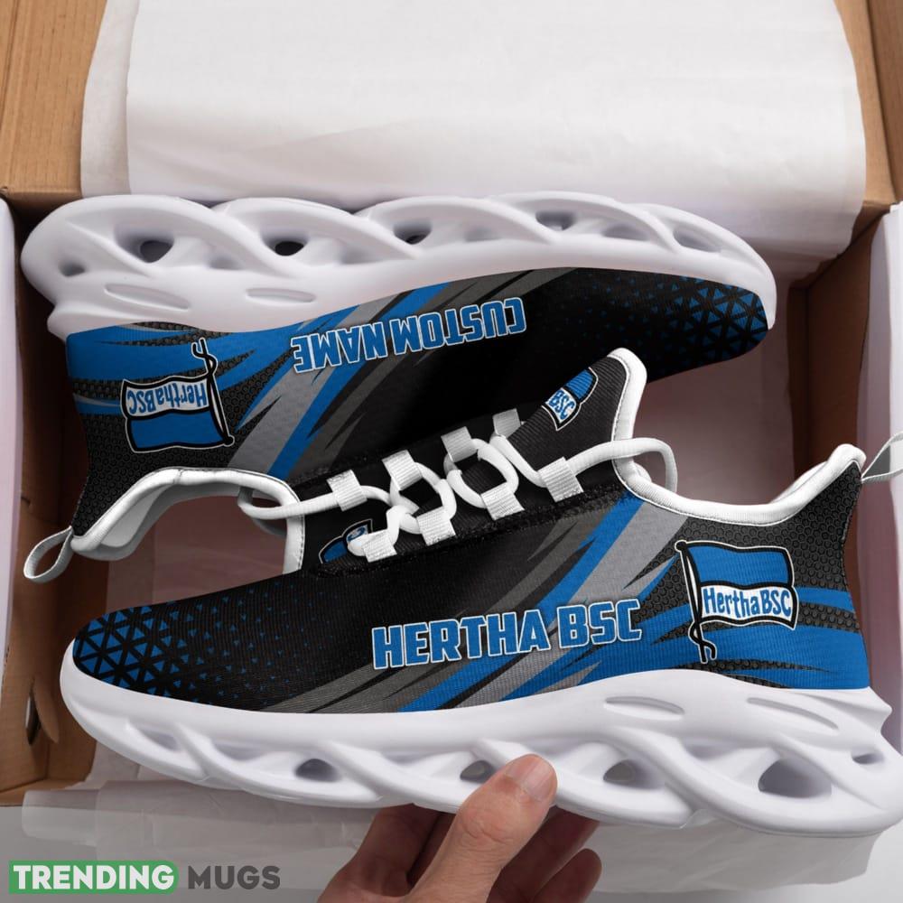 Hertha BSC Logo Triangle Pattern Custom Name 3D Max Soul Sneaker Shoes Max Soul Hertha BSC Logo Triangle Pattern Custom Name 3D Max Soul Sneaker Shoes Max Soul