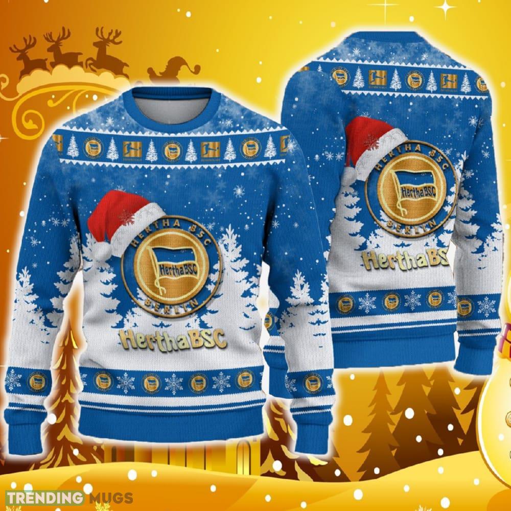 Hertha BSC Ugly Christmas Sweater Santa Hat Logo Tree Gift For Men And Women - Hertha BSC Ugly Christmas Sweater Santa Hat Logo Tree Gift For Men And Women Hertha BSC Ugly Christmas Sweater Santa Hat Logo Tree Gift For Men And Women - Hertha BSC Ugly Christmas Sweater Santa Hat Logo Tree Gift For Men And Women