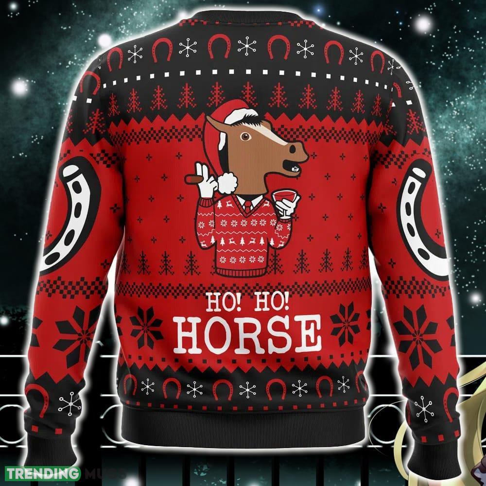 Ho! Ho! Horse Bojack Horseman Ugly Christmas Sweater Funny Gift Ideas Christmas 3D Sweater Ho! Ho! Horse Bojack Horseman Ugly Christmas Sweater Funny Gift Ideas Christmas 3D Sweater
