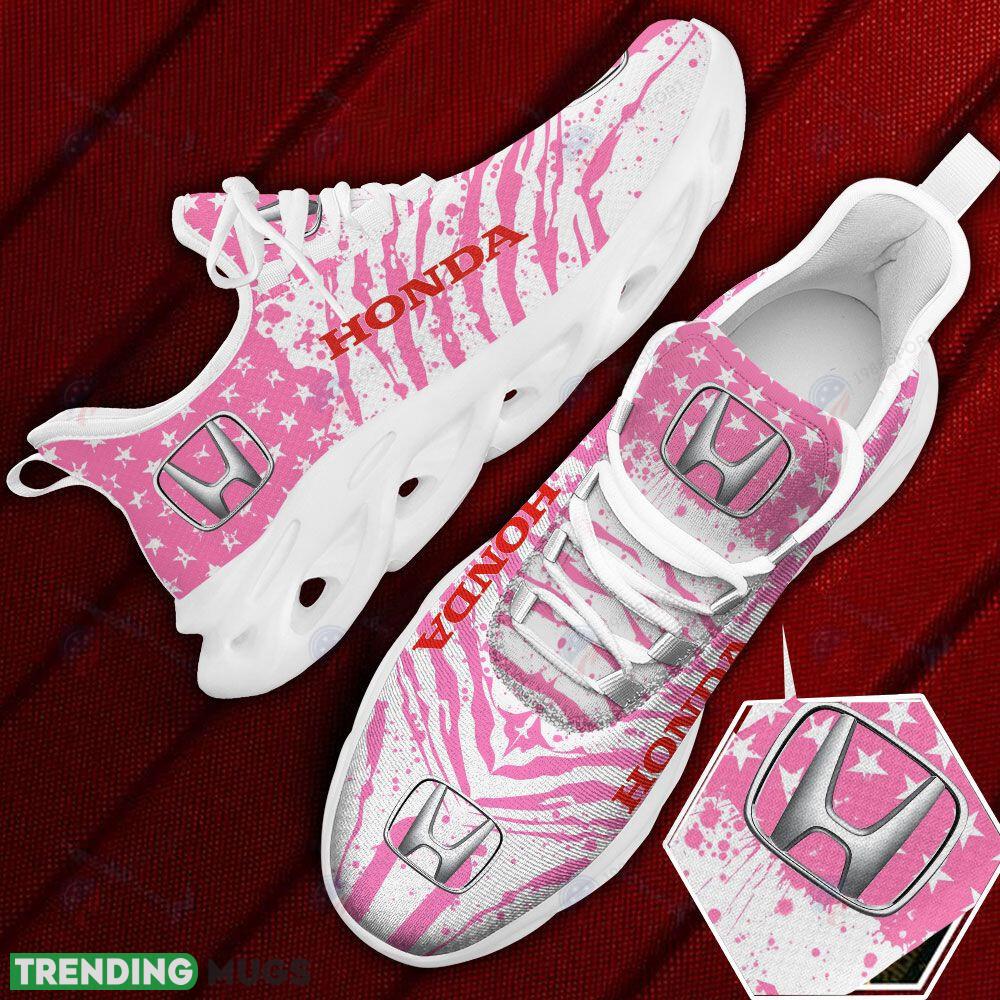 Honda Car And Motorcycle Racing Chunky Sneaker Pink Max Soul Shoes Gift For Fans - Honda Car And Motorcycle Racing Pink Max Soul Shoes Photo 1 Honda Car And Motorcycle Racing Chunky Sneaker Pink Max Soul Shoes Gift For Fans - Honda Car And Motorcycle Racing Pink Max Soul Shoes Photo 1