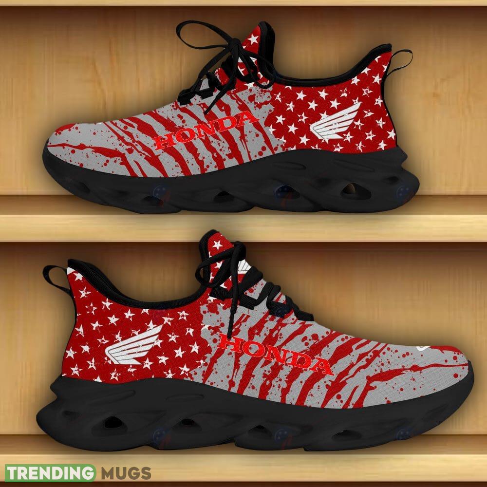 Honda Motorcycle Car And Motorcycle Racing Chunky Sneaker Red Max Soul Shoes Gift For Fans Max Soul Honda Motorcycle Car And Motorcycle Racing Chunky Sneaker Red Max Soul Shoes Gift For Fans Max Soul