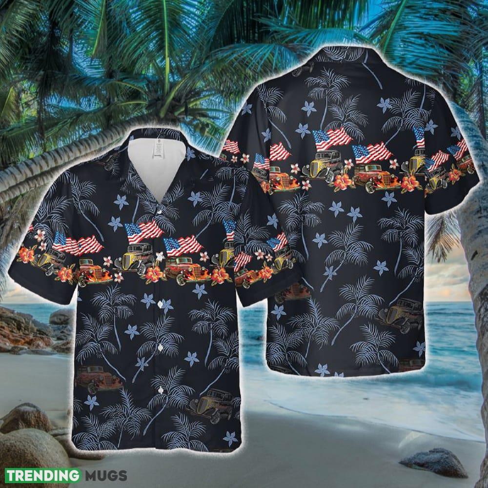 Hot Rod Classic Car Hawaiian Shirt - Hot Rod Classic Car Hawaiian Shirt Hot Rod Classic Car Hawaiian Shirt - Hot Rod Classic Car Hawaiian Shirt