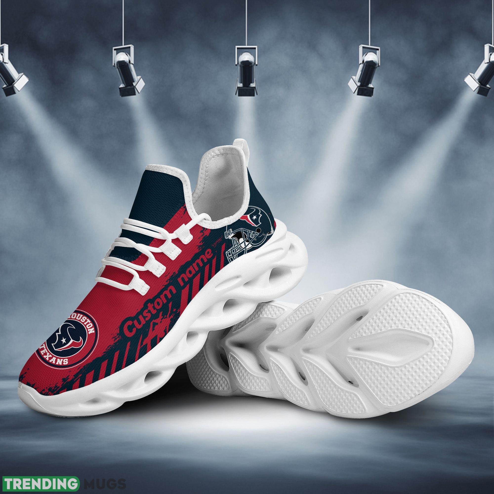 Houston Texans Americanfootball Team Helmet Custom Name Men And Women Max Soul Sneakers Shoes For Fans Max Soul Houston Texans Americanfootball Team Helmet Custom Name Men And Women Max Soul Sneakers Shoes For Fans Max Soul