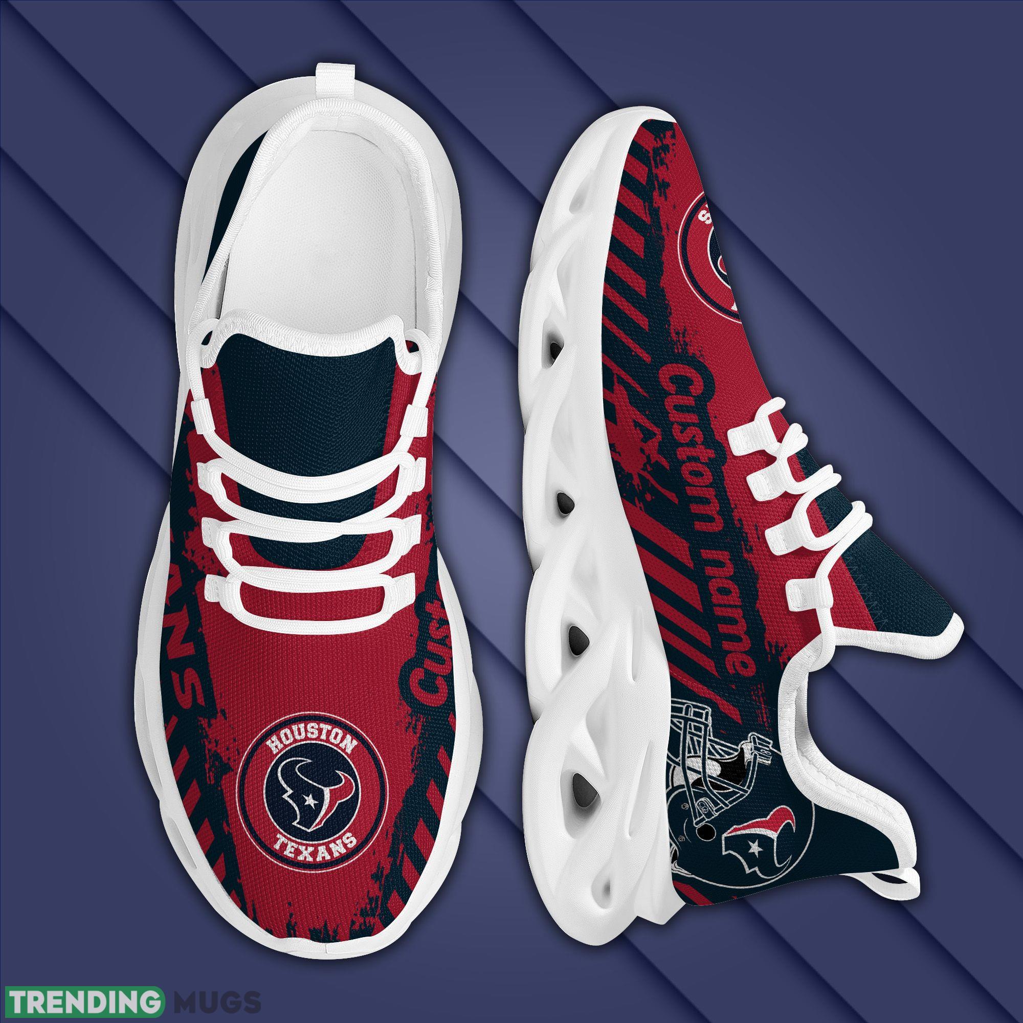 Houston Texans Americanfootball Team Helmet Custom Name Men And Women Max Soul Sneakers Shoes For Fans Max Soul Houston Texans Americanfootball Team Helmet Custom Name Men And Women Max Soul Sneakers Shoes For Fans Max Soul