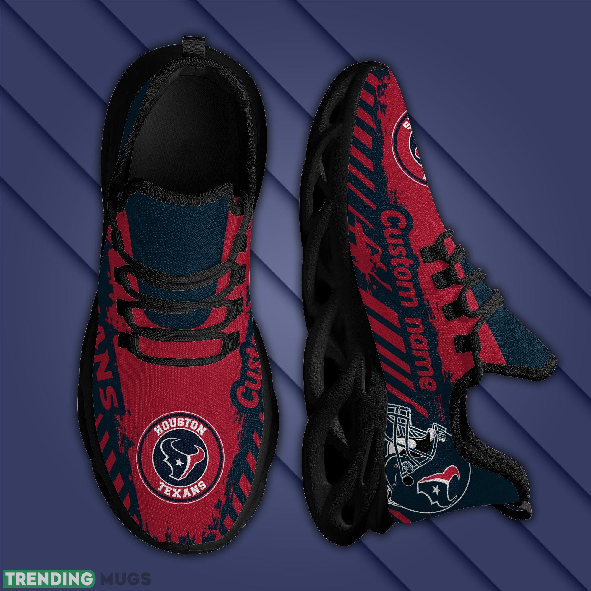 Houston Texans Americanfootball Team Helmet Custom Name Men And Women Max Soul Sneakers Shoes For Fans Max Soul Houston Texans Americanfootball Team Helmet Custom Name Men And Women Max Soul Sneakers Shoes For Fans Max Soul