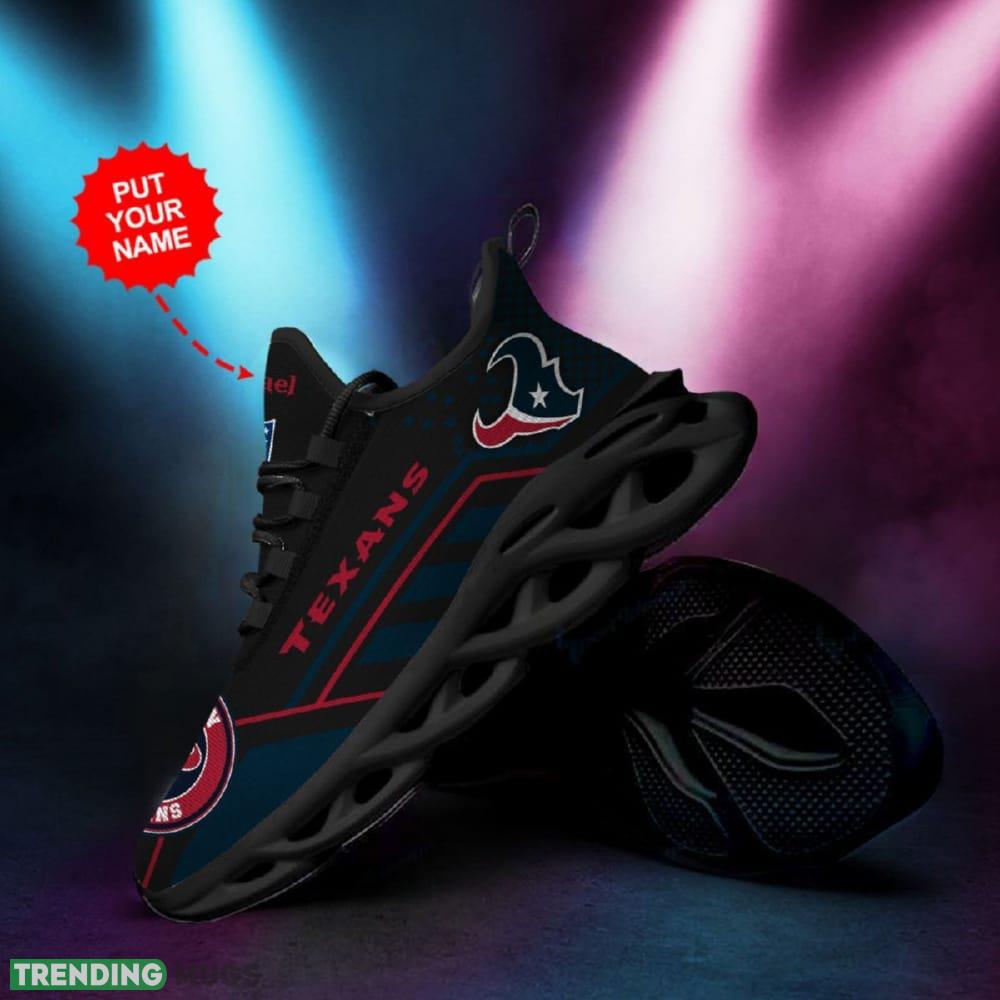 Houston Texans Custom Name Max Soul Sneaker Shoes For Fan Max Soul Houston Texans Custom Name Max Soul Sneaker Shoes For Fan Max Soul