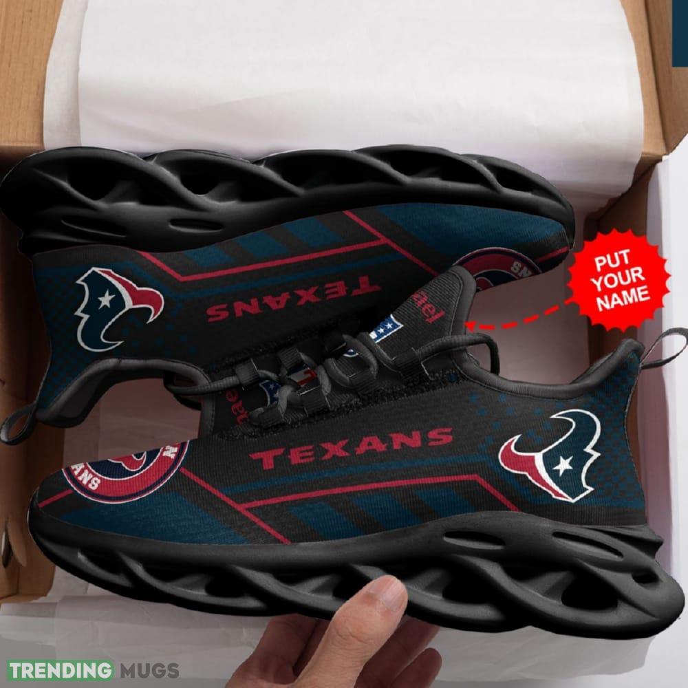 Houston Texans Custom Name Max Soul Sneaker Shoes For Fan Max Soul Houston Texans Custom Name Max Soul Sneaker Shoes For Fan Max Soul