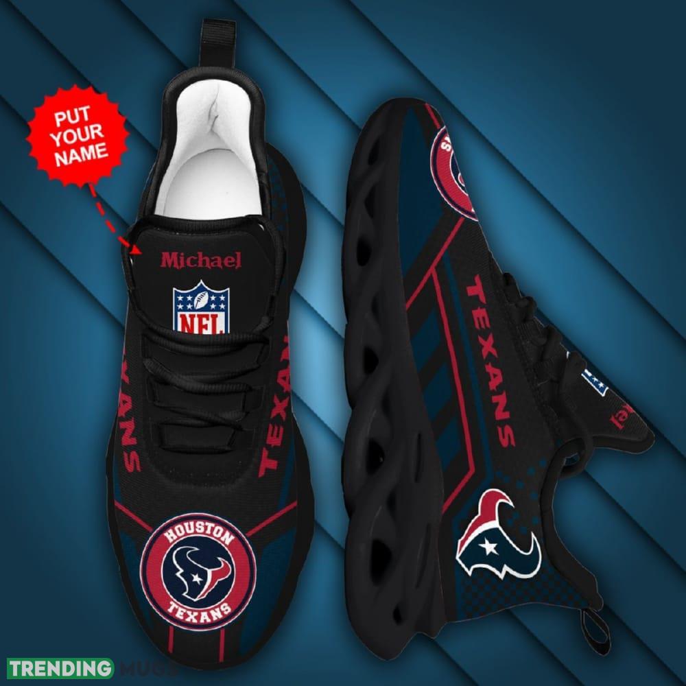 Houston Texans Custom Name Max Soul Sneaker Shoes For Fan Max Soul Houston Texans Custom Name Max Soul Sneaker Shoes For Fan Max Soul