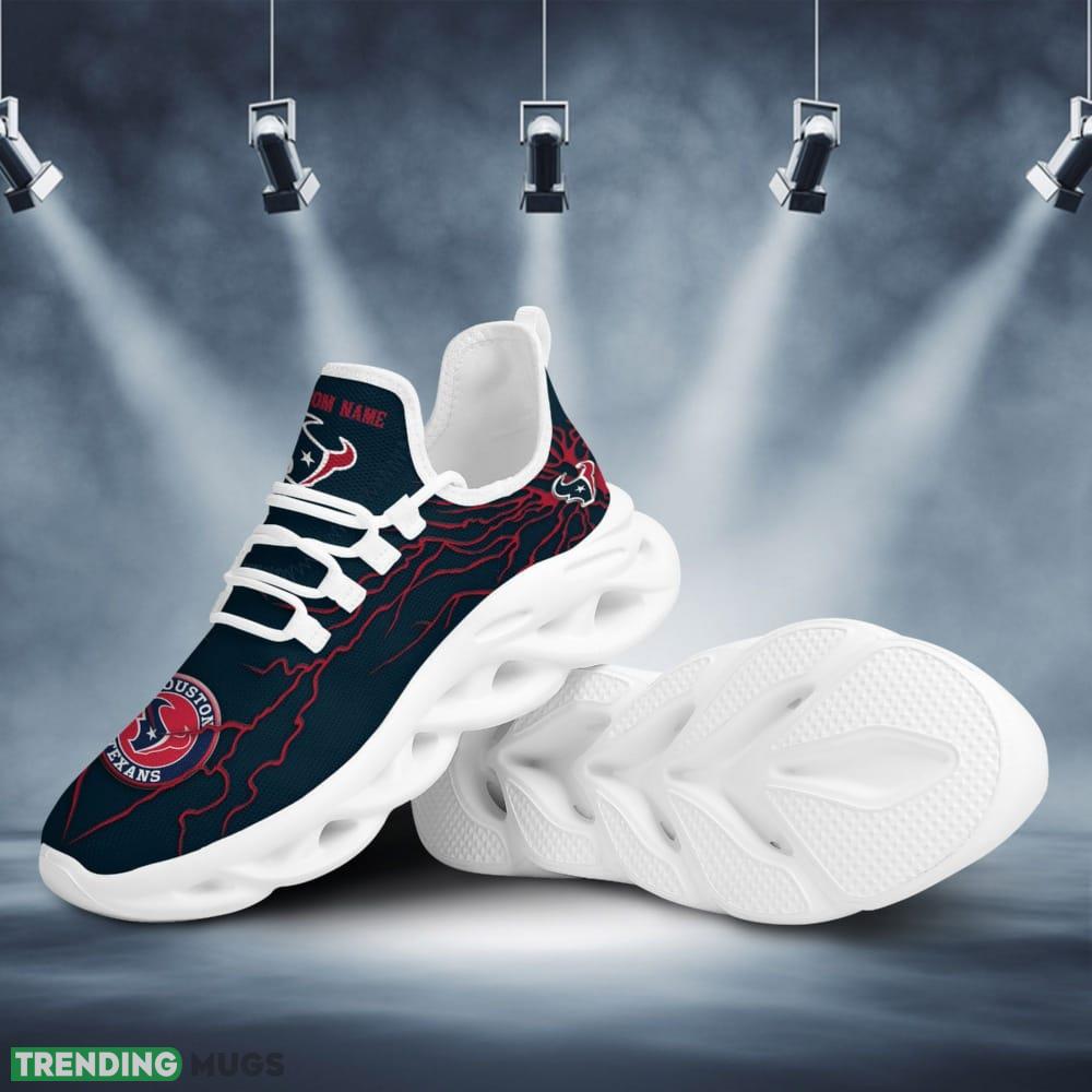 Houston Texans Custom Name Stylish Graffiti Personality Max Soul Shoes Max Soul Houston Texans Custom Name Stylish Graffiti Personality Max Soul Shoes Max Soul