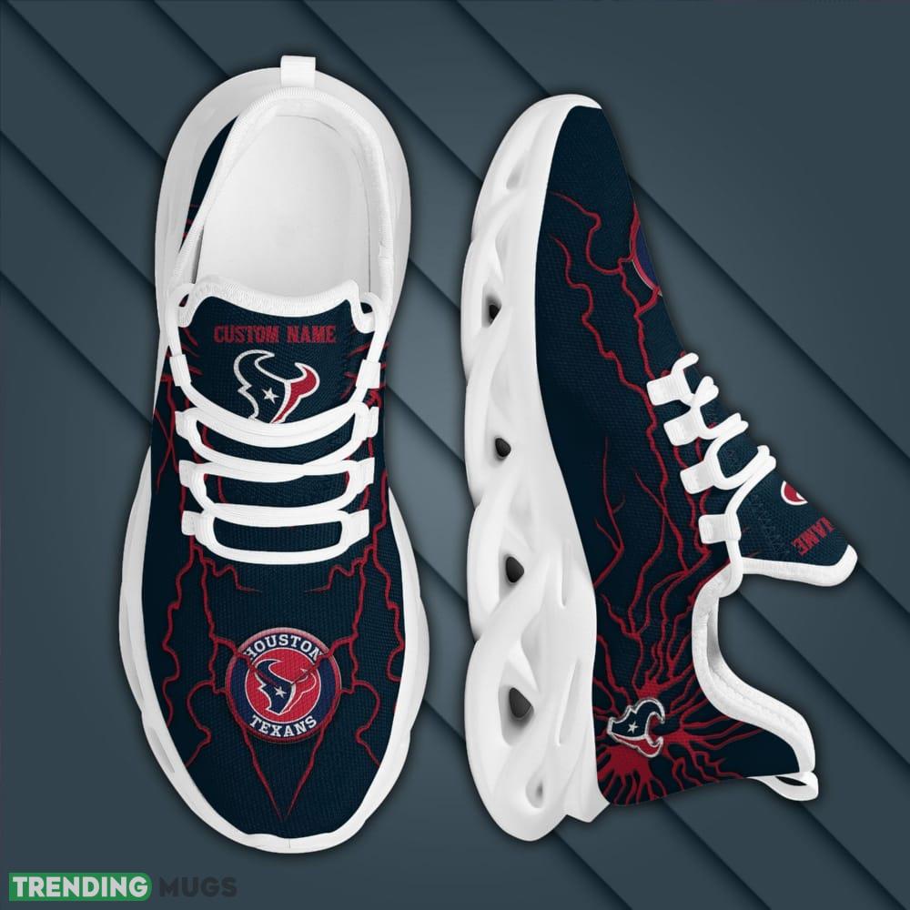 Houston Texans Custom Name Stylish Graffiti Personality Max Soul Shoes Max Soul Houston Texans Custom Name Stylish Graffiti Personality Max Soul Shoes Max Soul